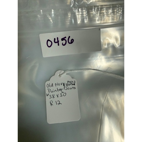 Old Navy Mens Workwear Carpenter Jeans Blue Denim Size 38x30 - Picture 8 of 8